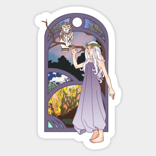 The Flower Maiden Sticker